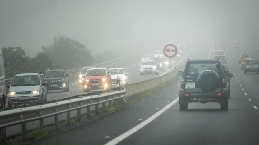 La borrasca Francis se desinfla en Canarias pero deja vientos por encima de los 120 kilómetros por hora en la cumbre