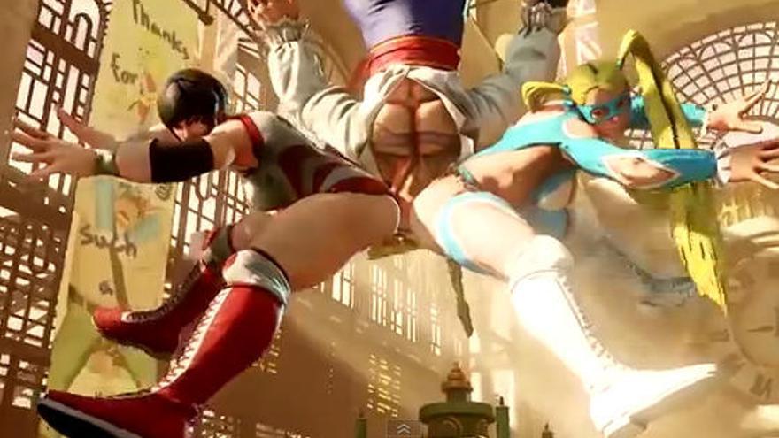 Nadeshiko y Mika en acción en &#039;Street Fighter V&#039;.