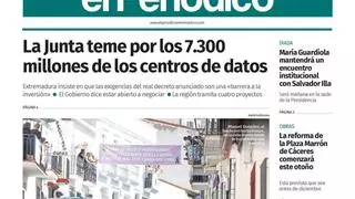 Consulta la portada en papel de El Periódico Extremadura este martes, 15 de septiembre