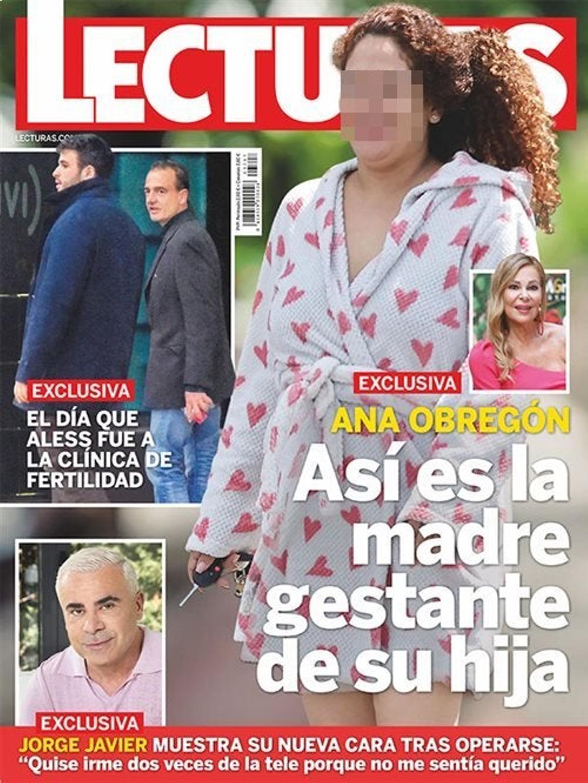 Portada de Lecturas con la gestante de la nieta de Ana Obregón