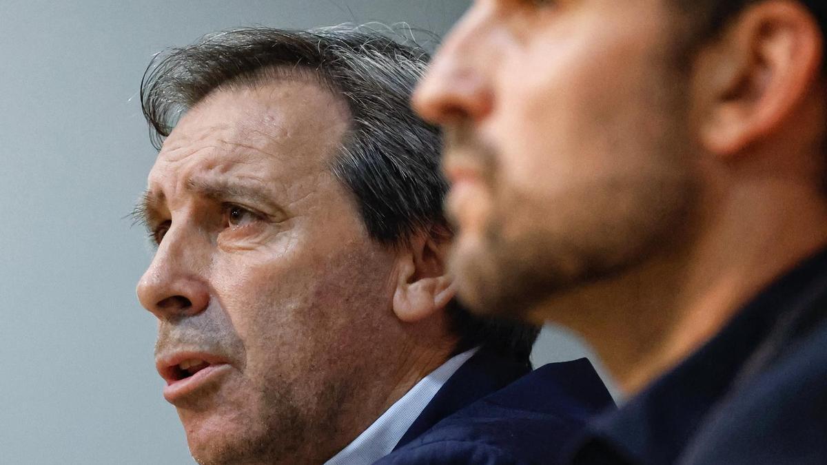 Felipe Miñambres junto a Ayoze García