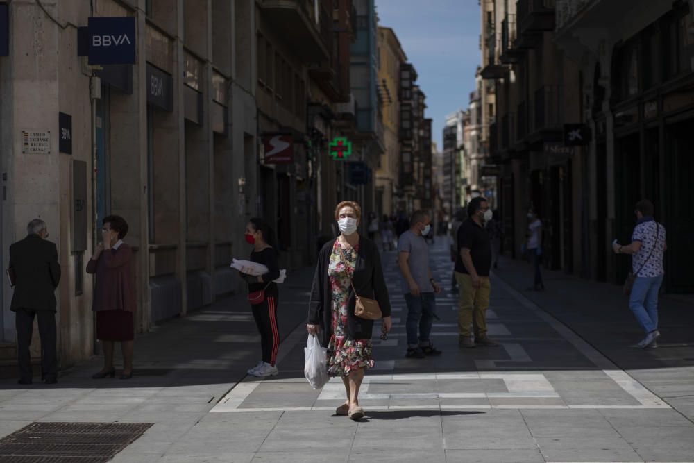 Primer día de mascarillas obligatorias en Zamora