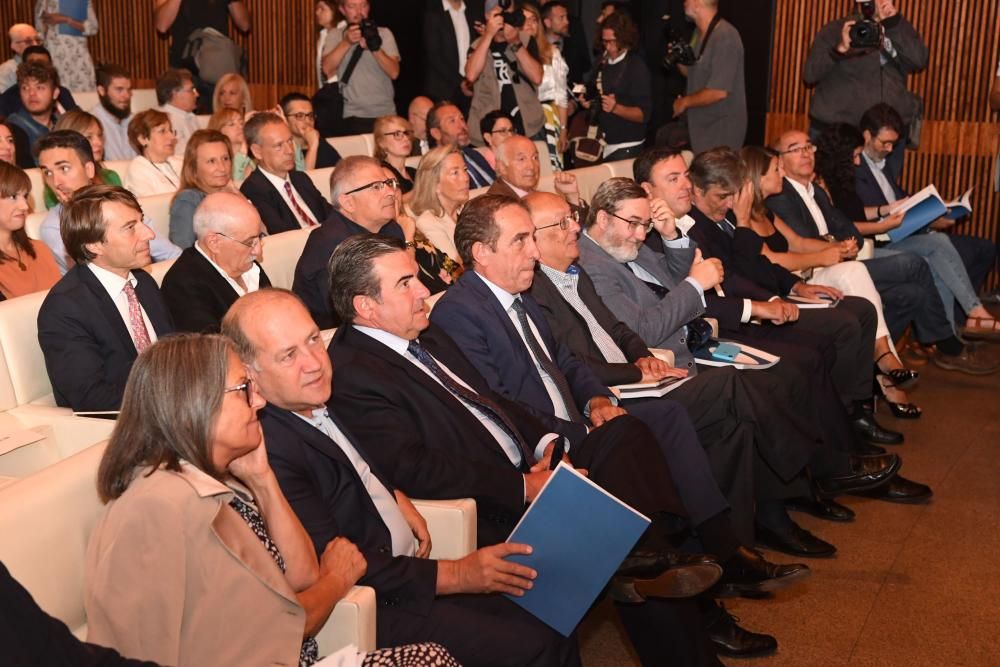 La ministra de Hacienda, Maria Jesús Montero, preside la presentación del 'Anuario 2019' del Foro Económico de Galicia.