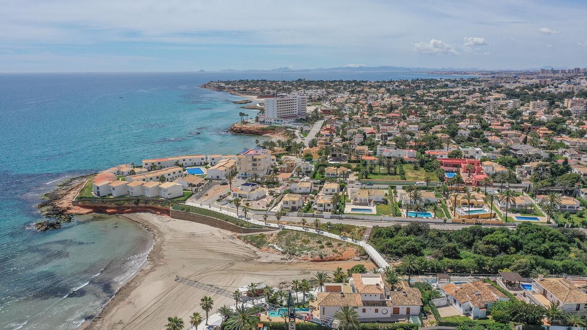 Aerial view of tourist homes in Orihuela Costa Aerial view of tourist homes in Orihuela Costa