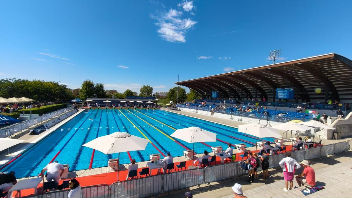 La piscina de Samorín, a Eslovàquia, on va disputar-se el Campionat d'Europa.