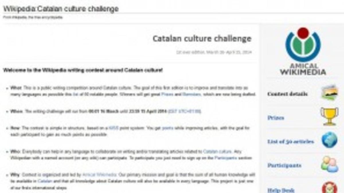 Amical Wikimedia: 'Catalan Culture Challenge'