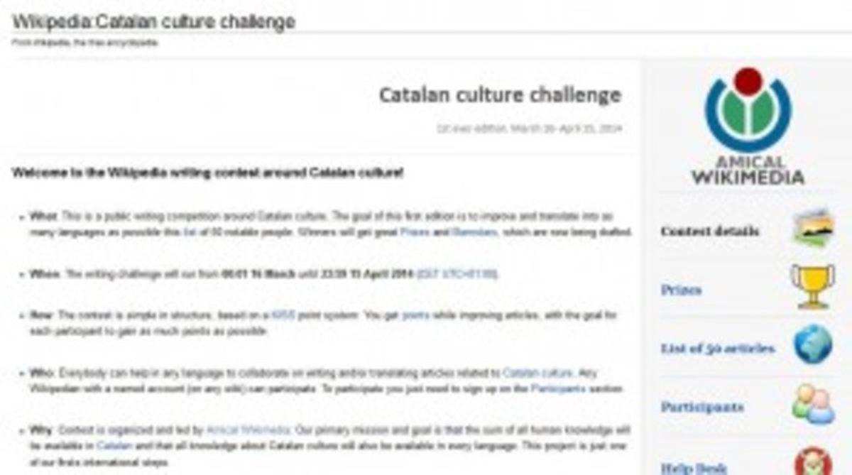 El projecte ’Catalan Culture Challenge’, organitzat per Amical Wikimedia.