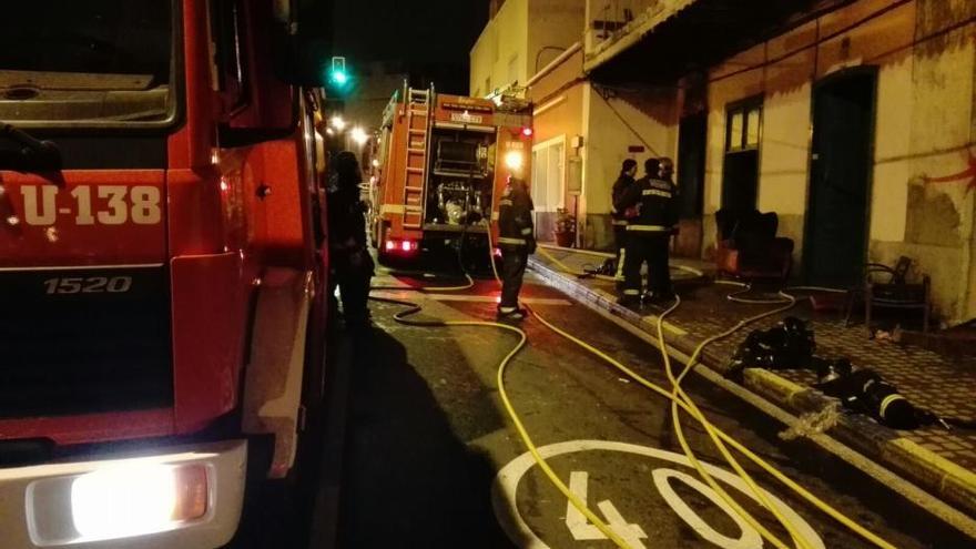 Incendio en la carretera de Chile