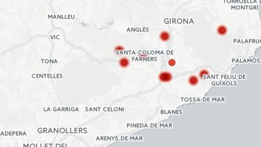 La comarca de la Selva registra 82 sismes entre el 8 d&#039;agost i el 2 de setembre