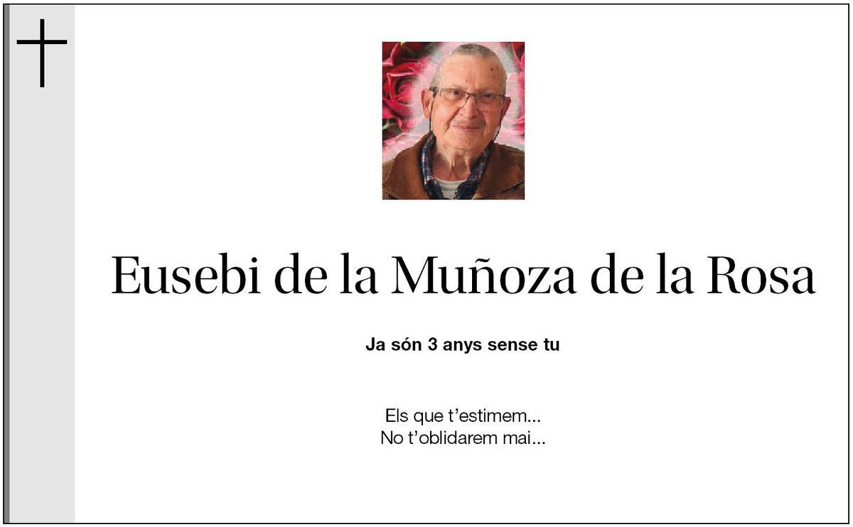 EUSEBI DE LA MUÑOZA DE LA ROSA