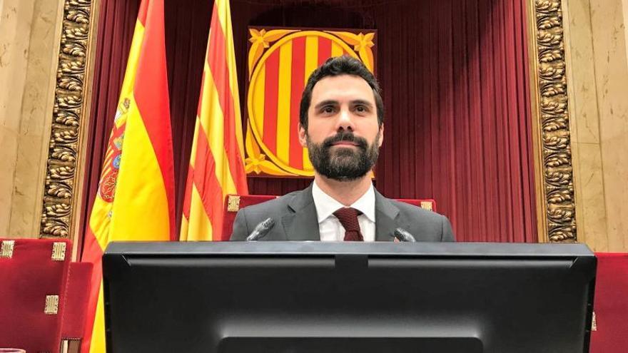 El presidente del Parlament de Cataluña, Roger Torrent.