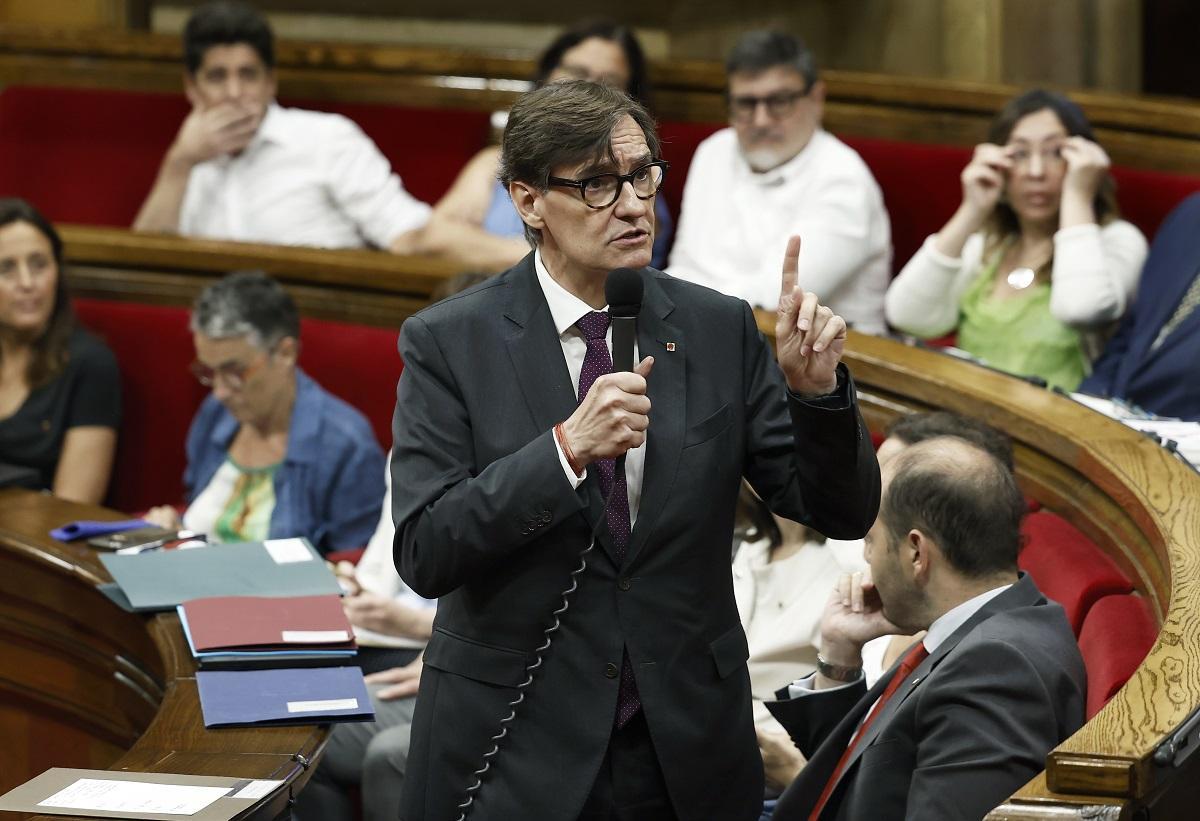 El president de la Generalitat, Salvador Illa, esta semana en el Parlament El president de la Generalitat, Salvador Illa, esta semana en el Parlament