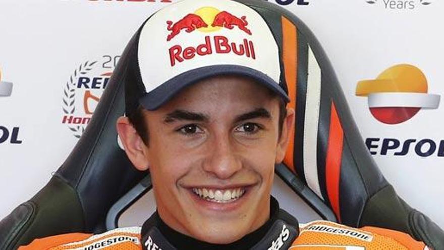 Marc Marquez en el Circuito de Chese (Valencia).