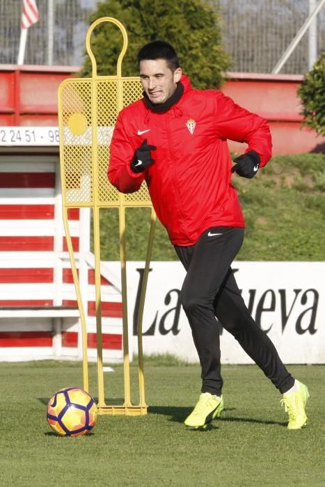 Entrenamiento del Sporting de Gijón