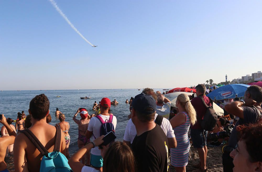 La jornada del sábado estuvo marcada por un espectáculo al atardecer sobre las playas de la localidad torreña