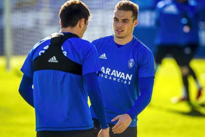 Sesión de entrenamiento del Real Zaragoza