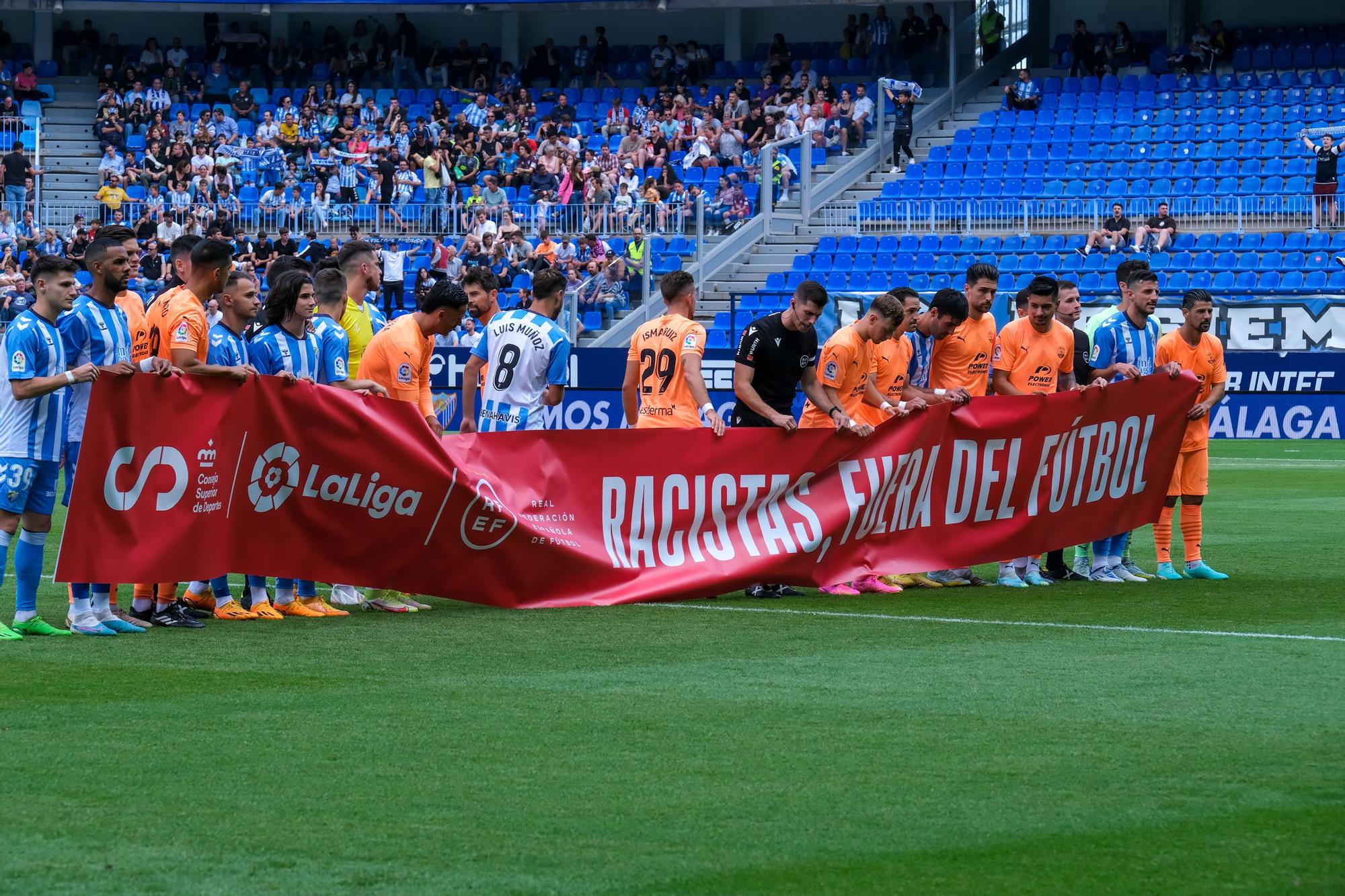 El Málaga CF - UD Ibiza, último partido de la Liga 22/23, en imágenes