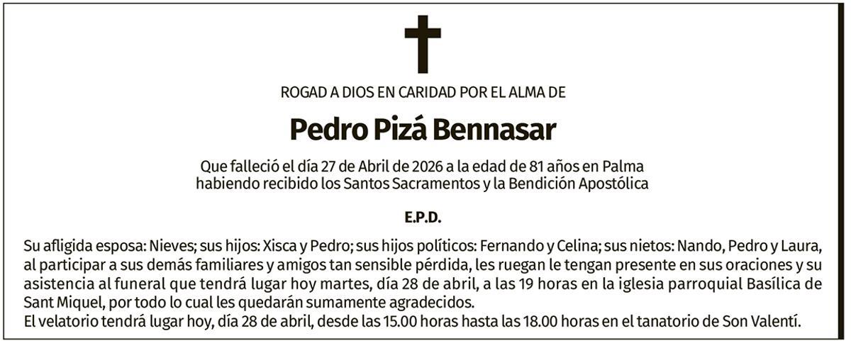 Pedro Pizá Bennasar