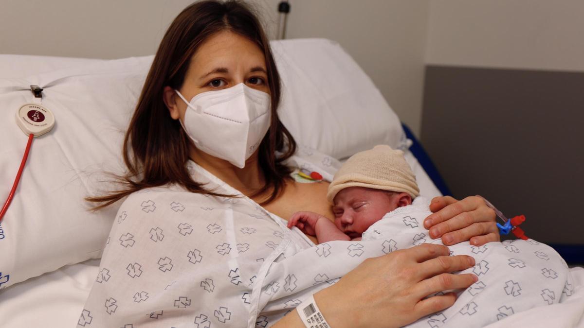 María José, con su hija Lola