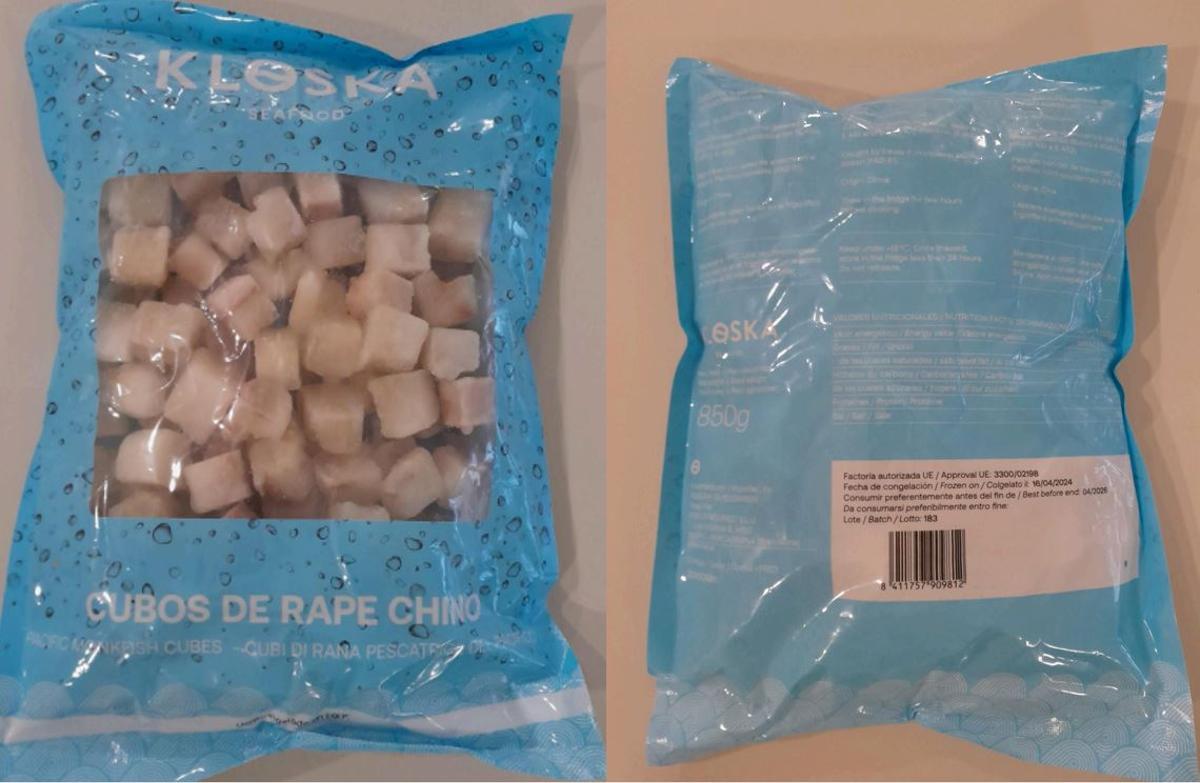 Cubos de rape.