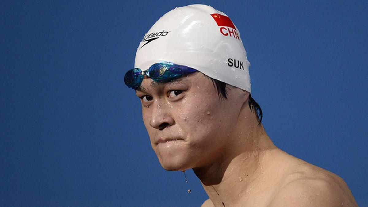 Sun Yang, durante los Mundiales de natación celebrados en Barcelona en el agosto del 2013