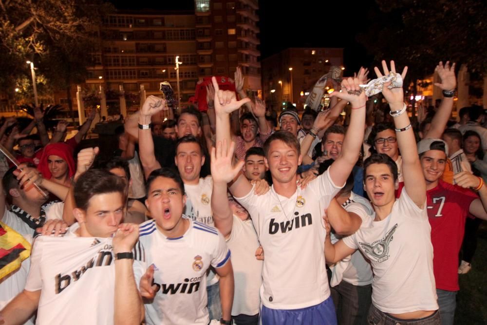 Celebración en Cartagena del triunfo del Madrid