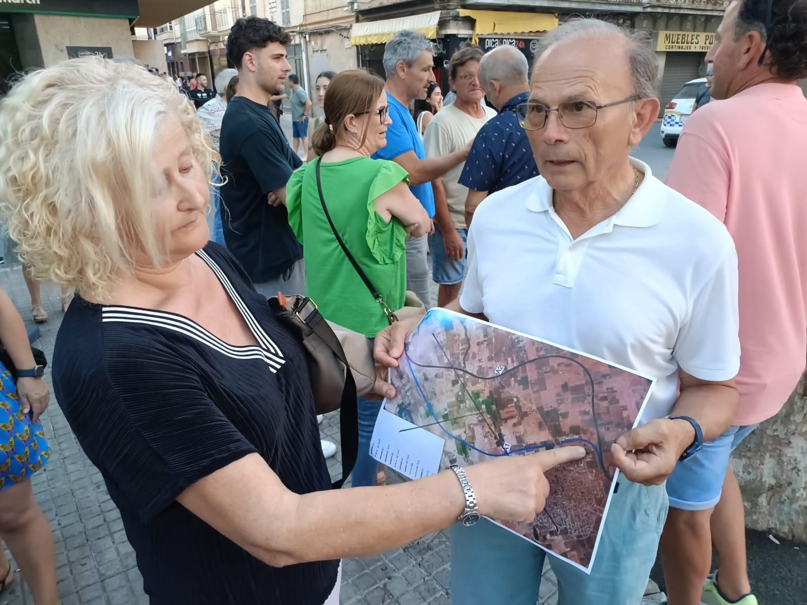 Las imágenes de la protesta de sa Pobla