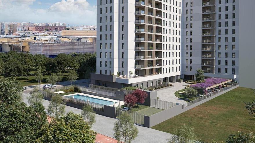 Arranca la construcción de una nueva torre residencial de 14 plantas en la Cruz del Campo: los precios alcanzan el medio millón de euros