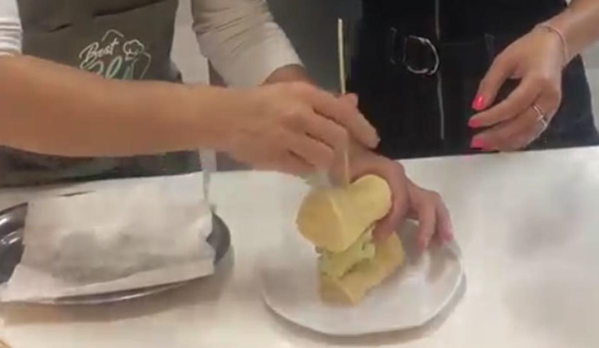 Cristina Pedroche sorprende a sus seguidores con un sándwich de kokotxas