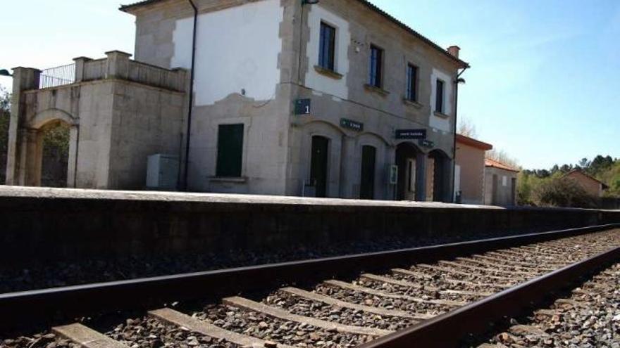 La estación de Ponte Taboada, en el Ayuntamiento de Silleda.  // Bernabé/Gutier