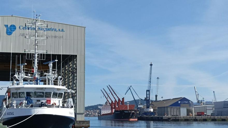 Una vista del puerto de Marín. |   // FDV