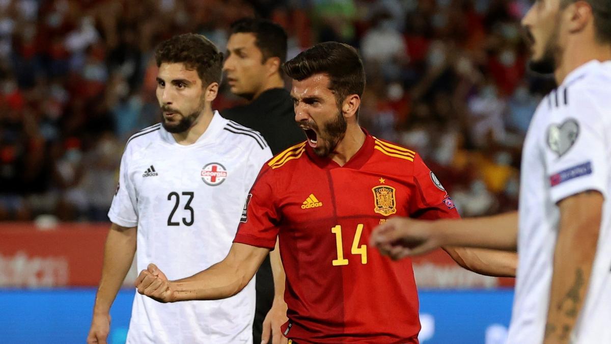 José Luis Gayá, en el partido ante Georgia.