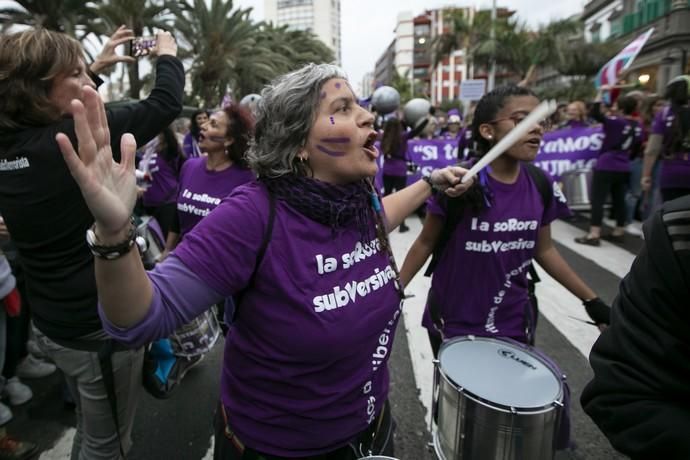 08.03.19. Las Palmas de Gran Canaria. Manifestación Día de la Mujer 8M. Foto Quique Curbelo