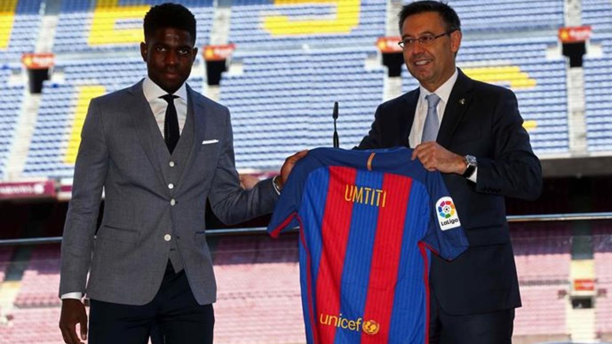 Bartomeu, con la camiseta del año que viene