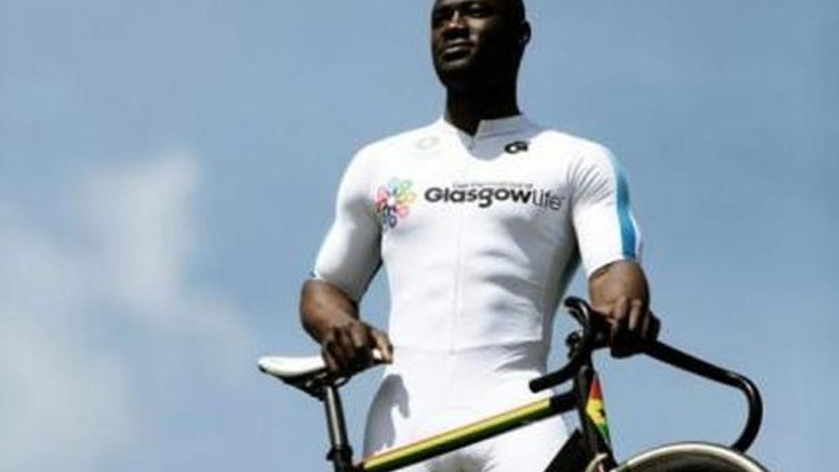 El ghanés logró estar en los Juegos de la Commonwealth 15 meses después de subirse por primera vez a la bici