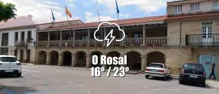 El tiempo en O Rosal: previsión meteorológica para hoy, lunes 23 de junio
