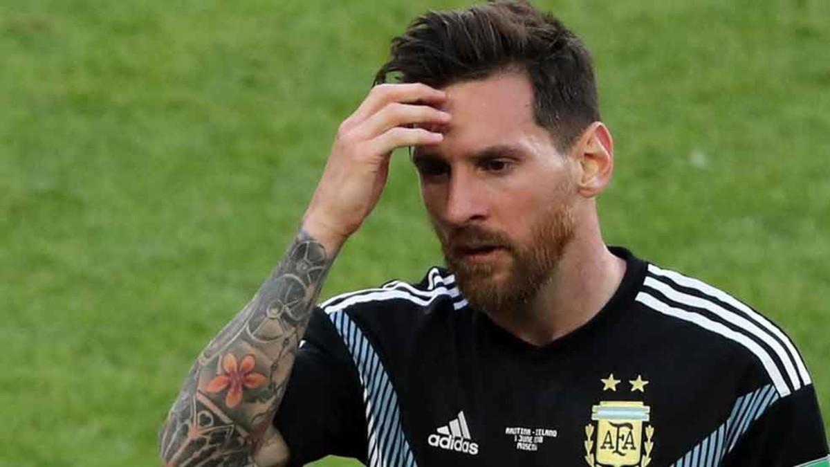 Messi acabó abatido después del Argentina-Islandia (1-1)