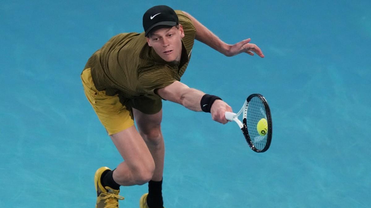 Jannik Sinner, en el duelo ante Duckworth