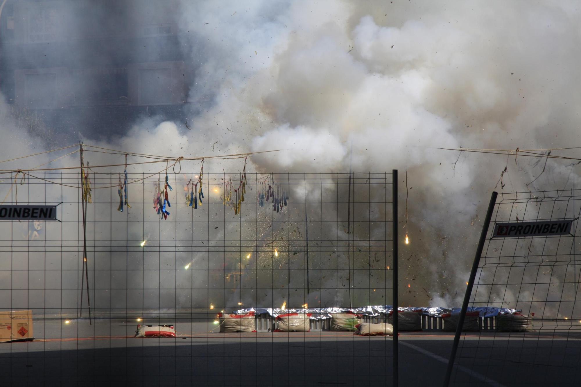 Las imágenes de la "mascletà" del 15 de marzo en Gandia