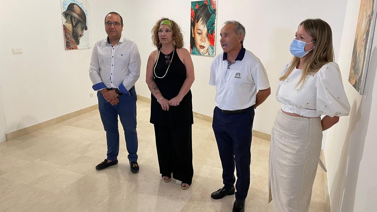 Durante la inauguración de la muestra