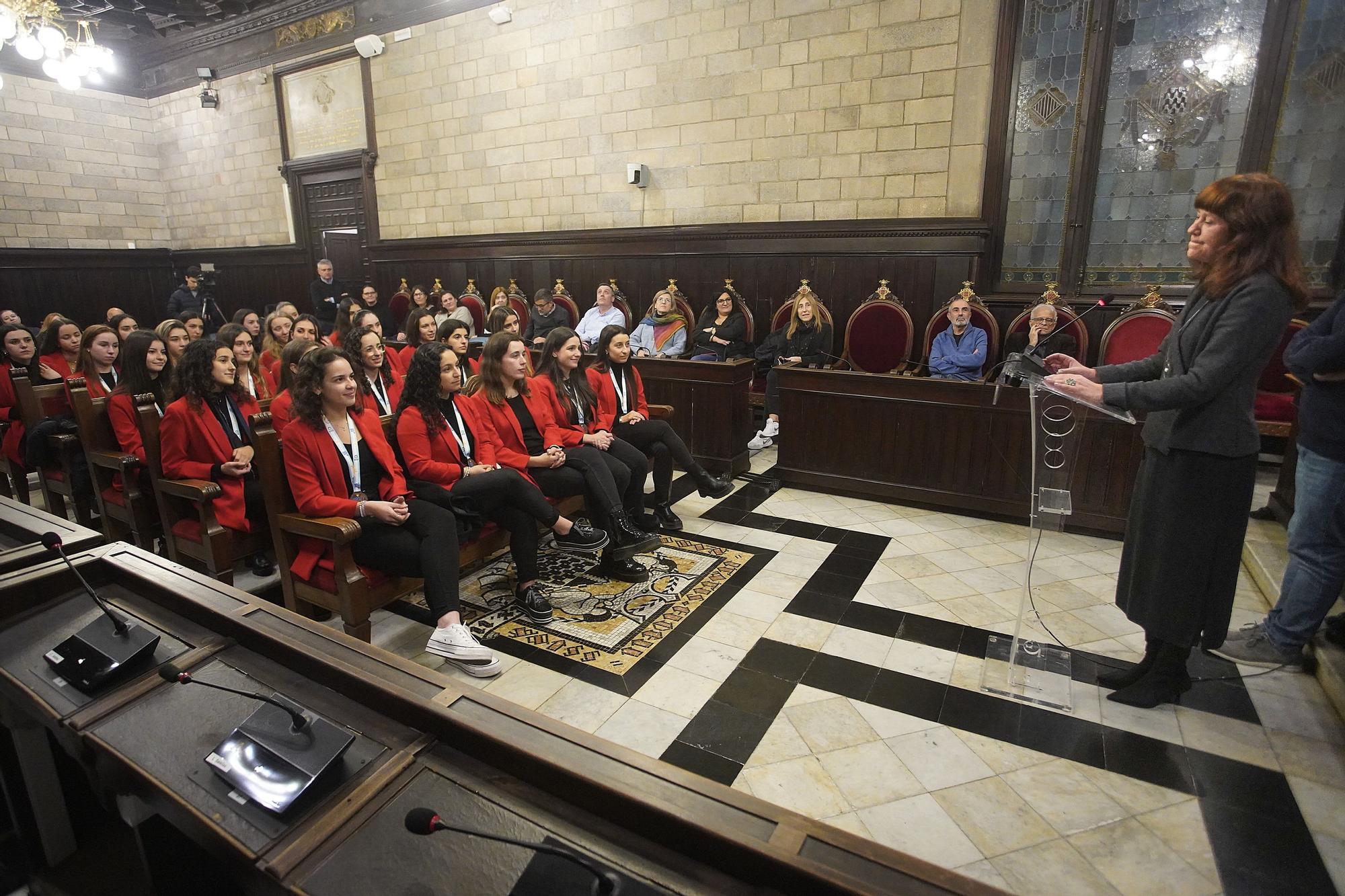 Recepció al CPA Girona en reconeixement dels èxits del 2022