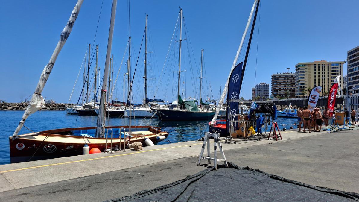 Los botes se quedaron sin poder participar en el Concurso Belén María.