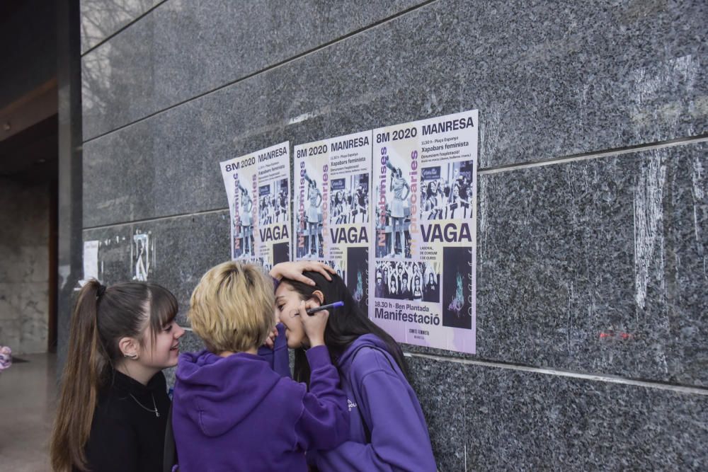 Manifestació feminista del 8M a Manresa