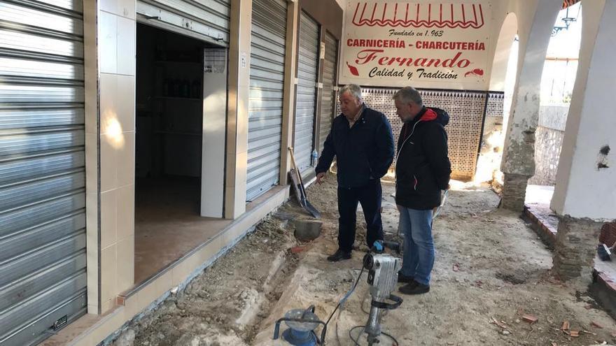 Mercado de Churriana en obras.