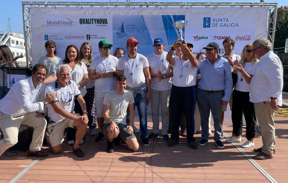 Nueve barcos, en la segunda regata por la inclusión ‘Vigo a vela’