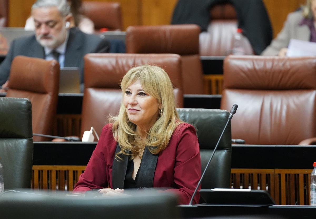 La consejera de Economía, Hacienda, Fondos Europeos y Diálogo Social de la Junta de Andalucía y portavoz del Gobierno, Carolina España, en una foto de Archivo