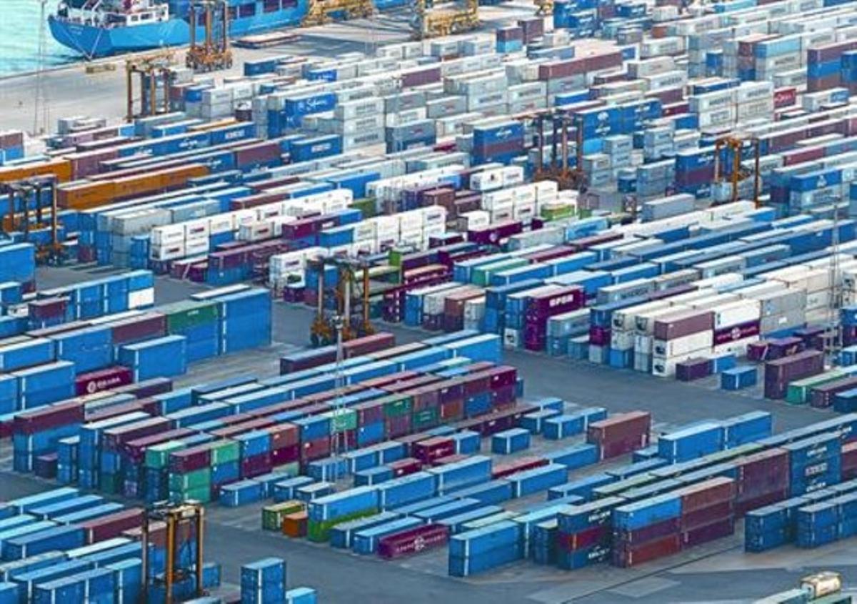 El bon funcionament el 2012 del moll del port de Barcelona (foto) ha pal·liat el dèficit comercial.