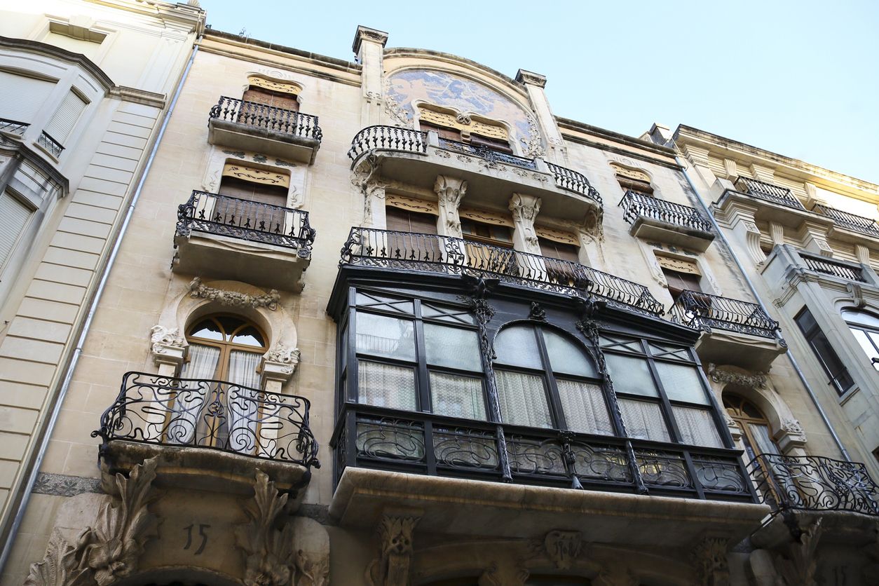 La alta burguesía del momento levantó edificios como este.