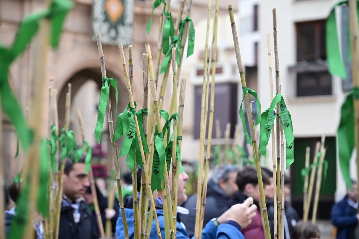 Comienzo de la Romeria en la plaza Mayor.
