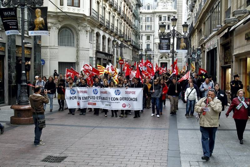 Fotogalería: Protesta de la plantilla de HP